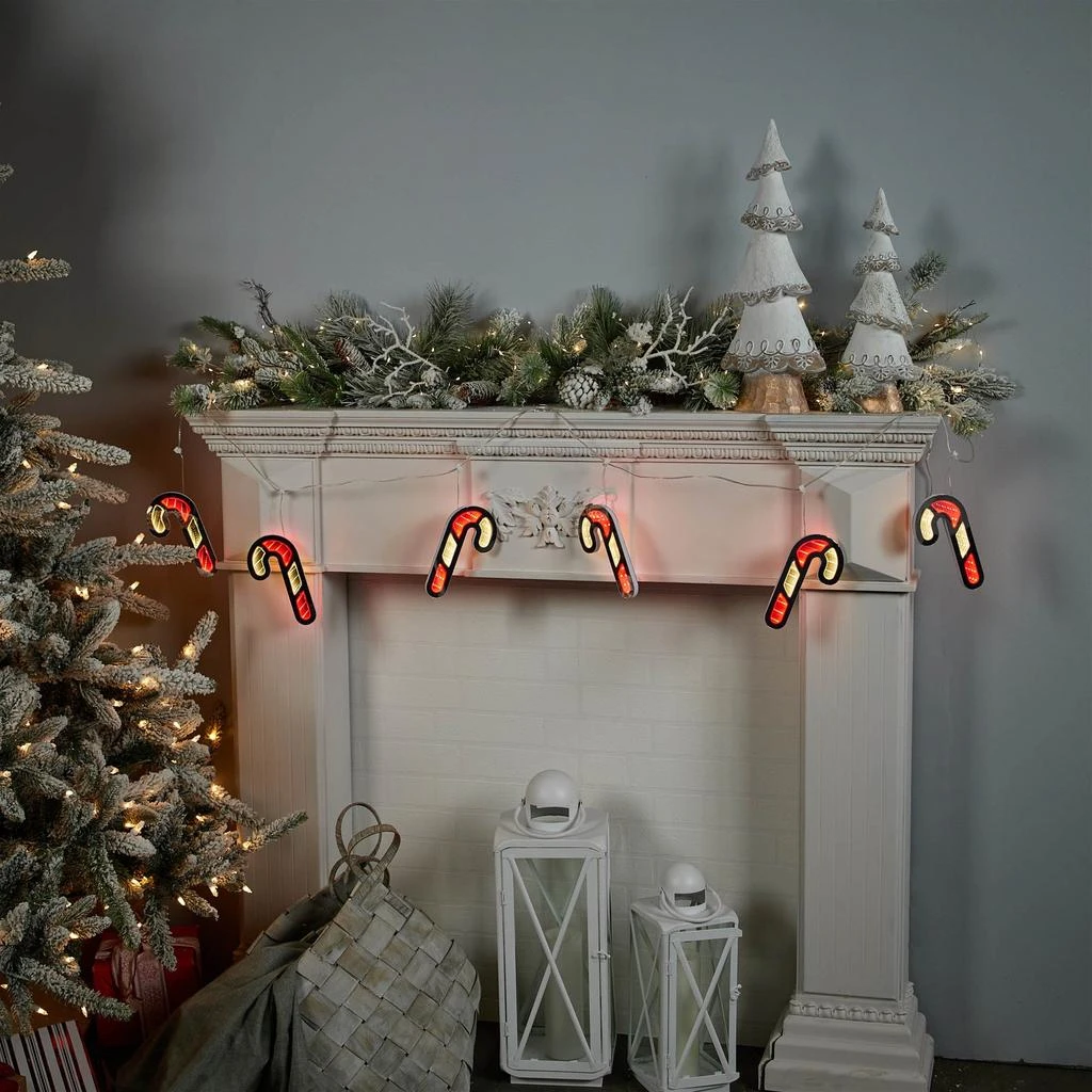 Hivvago Candy Cane Ekkolight Garland 68"L 2