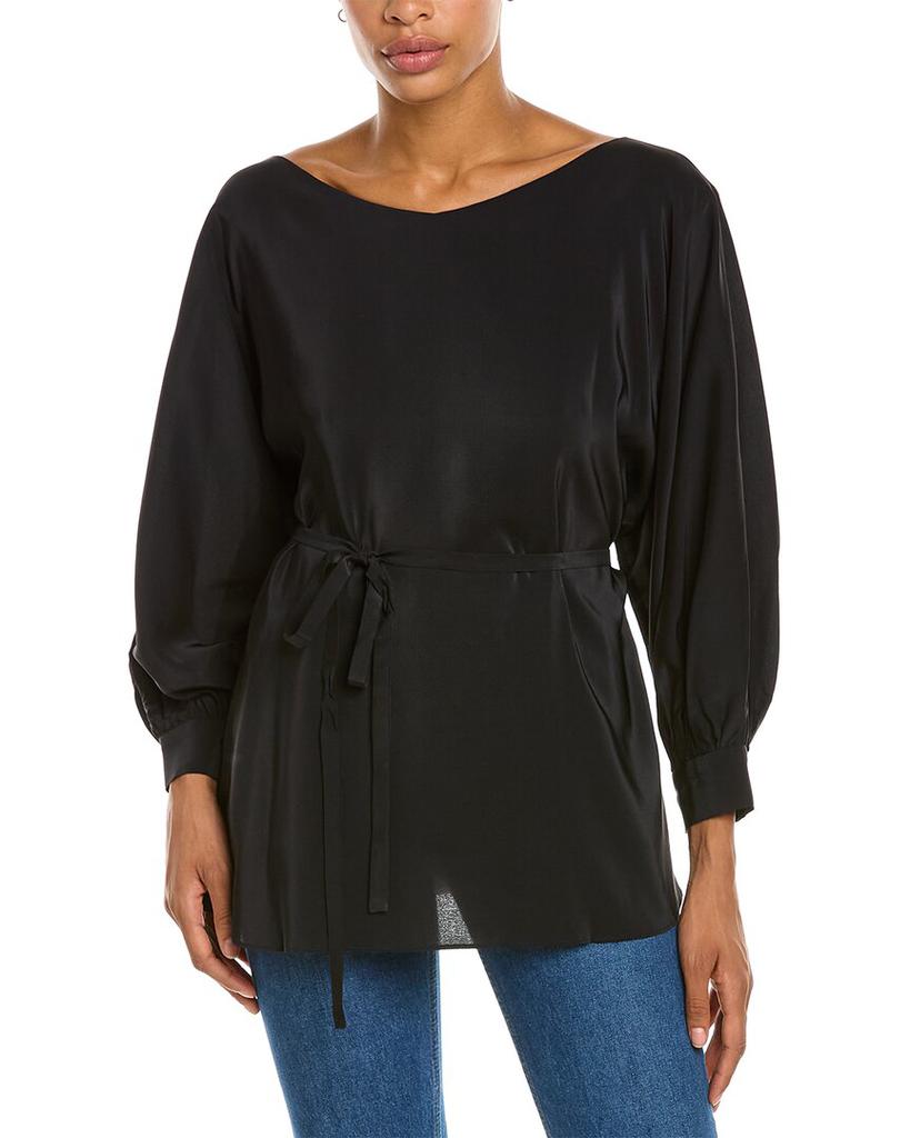 Josie Tie-Waist Silk-Blend Top