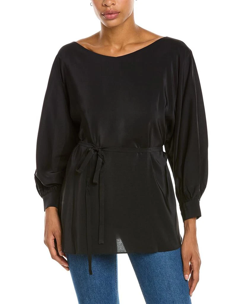 Josie Tie-Waist Silk-Blend Top 1