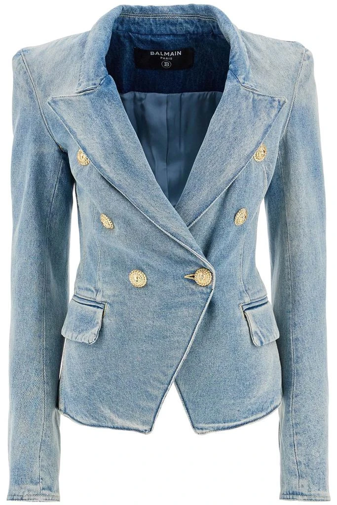 Balmain denim jacket with embossed buttons 1