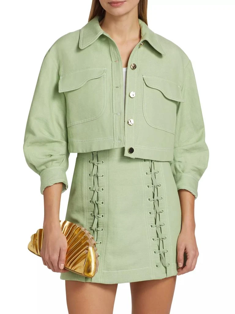 Acler Bradbury Crop-Sleeve Jacket 3