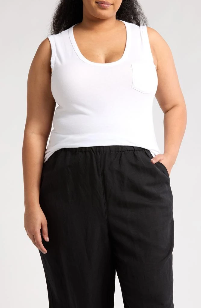 James Perse V-Neck Cotton Tank 1