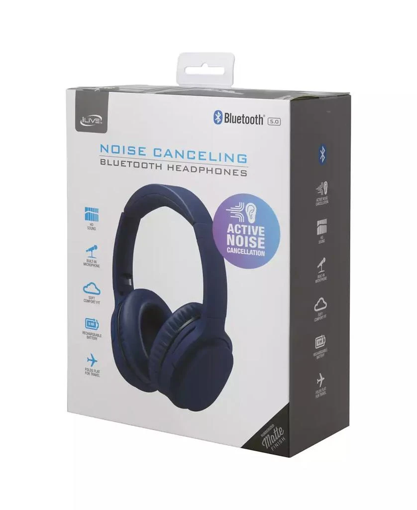 iLive Active Noise Cancellation Bluetooth Headphones, IAHN40IND 4