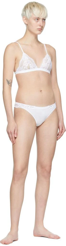 La Perla White Souple Slip Thong 4