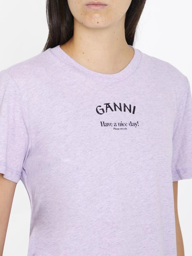 Ganni Ganni logo t-shirt 4