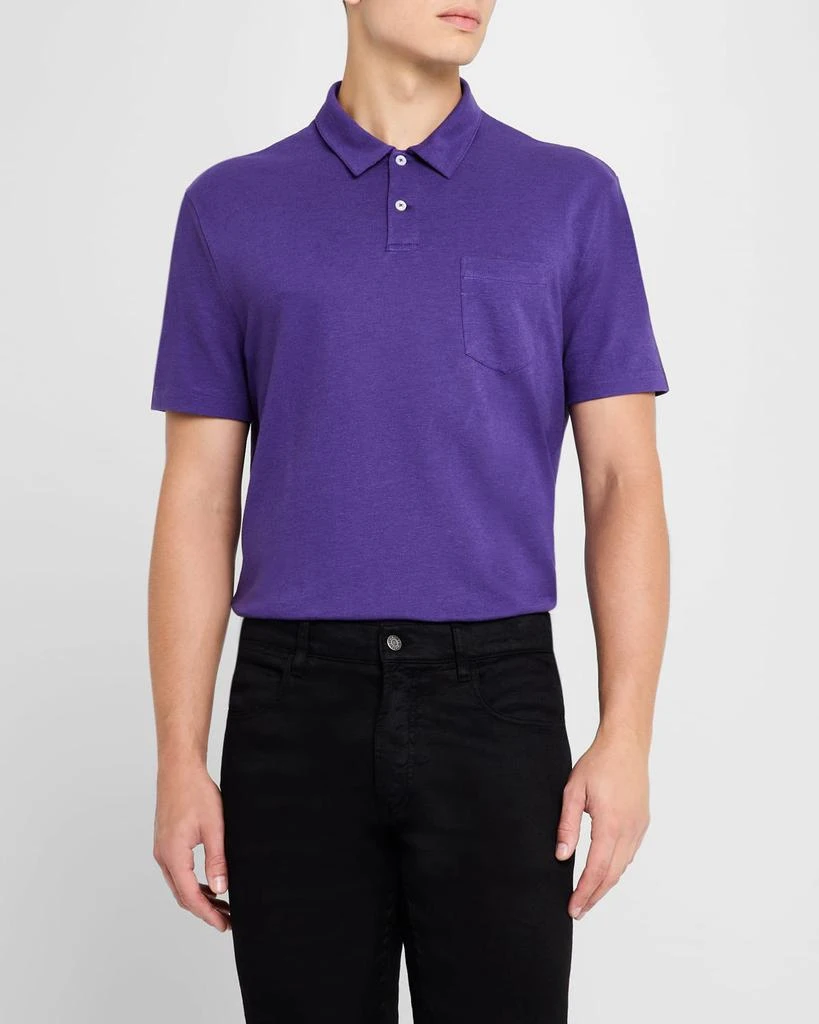 Ralph Lauren Men's Linen-Cotton Pique Polo Shirt 4