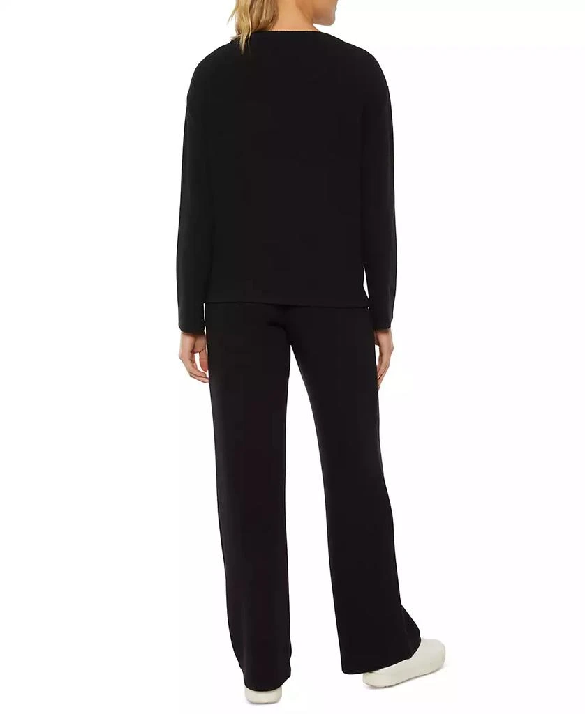 Three Dots Women's Bexley Chest-Pocket Long-Sleeve Top 3