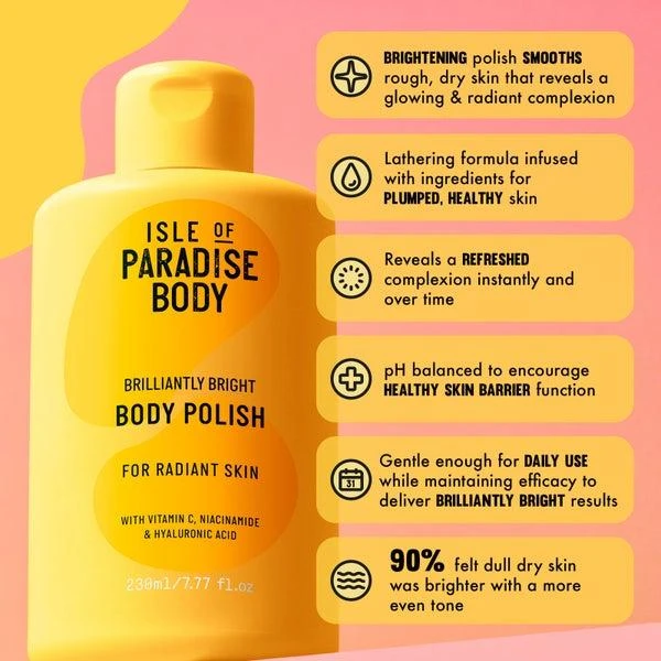 Isle of Paradise Isle of Paradise Exclusive Brilliantly Bright Body Polish 230ml 2