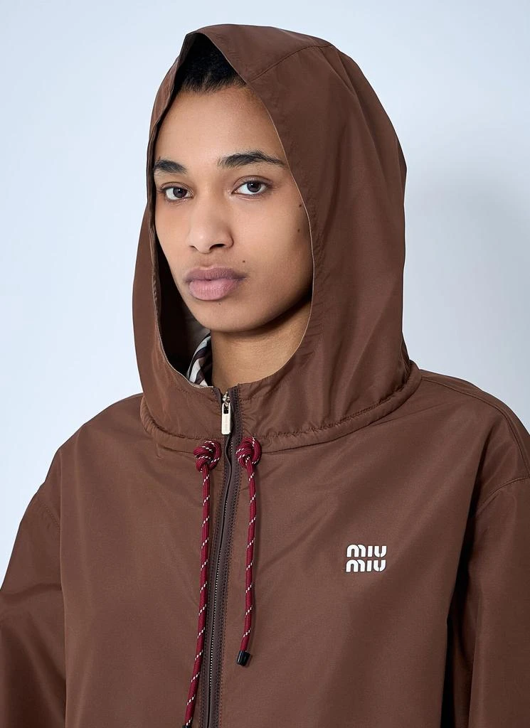 Miu Miu Technical Fabric Hooded Jacket 5