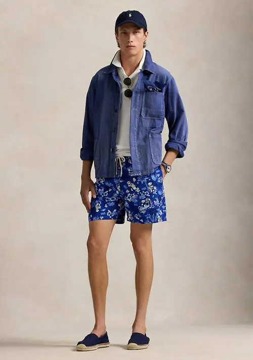 Ralph Lauren 5.75" Traveler Polo Bear Swim Trunks 4