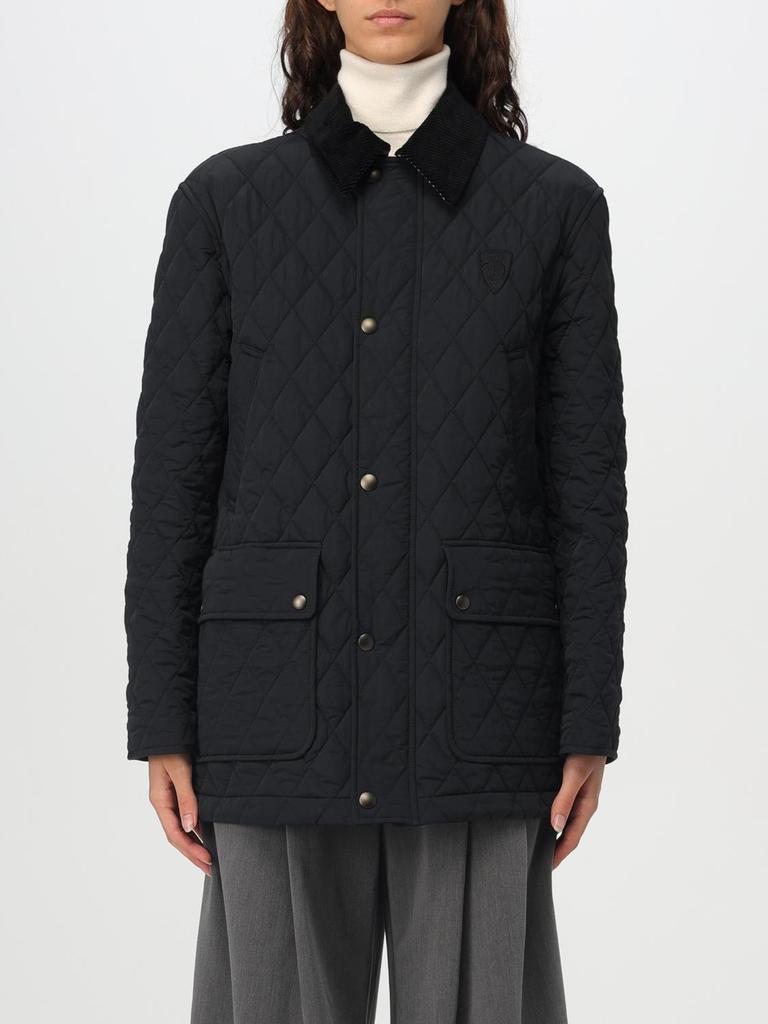 ジャケット BURBERRY Woman Jacket Black 8107510 Burberry Logo Quilted Jacket | Saks Fifth Avenue
