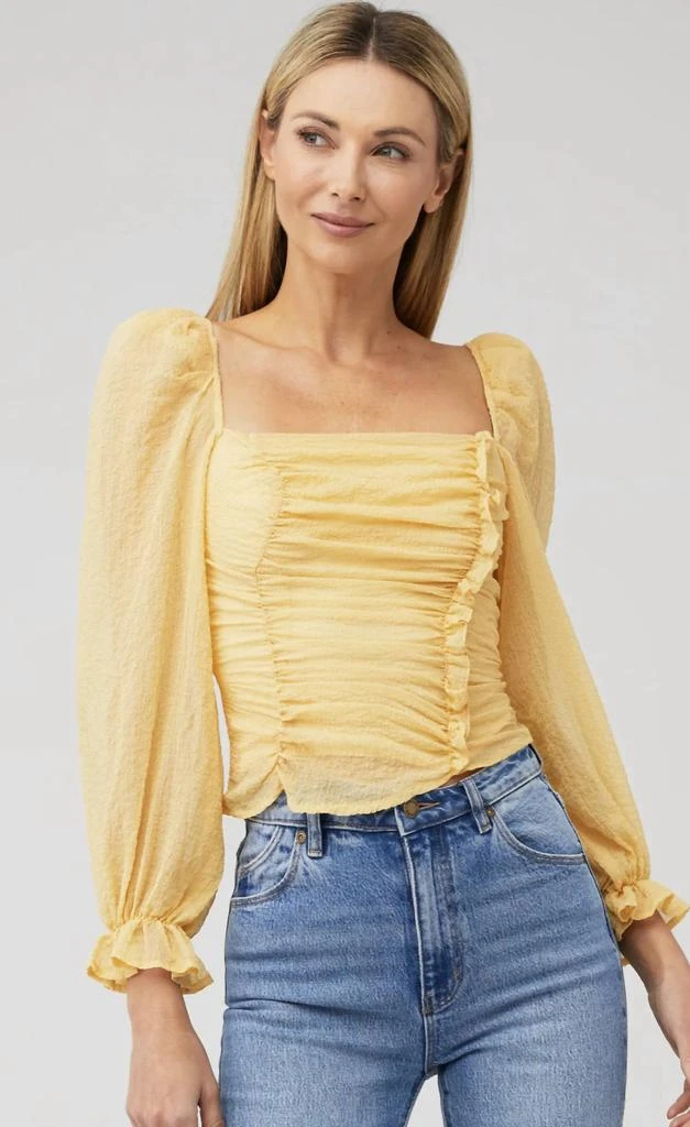 ASTR Tonina Sheer Long Sleeve Top 3