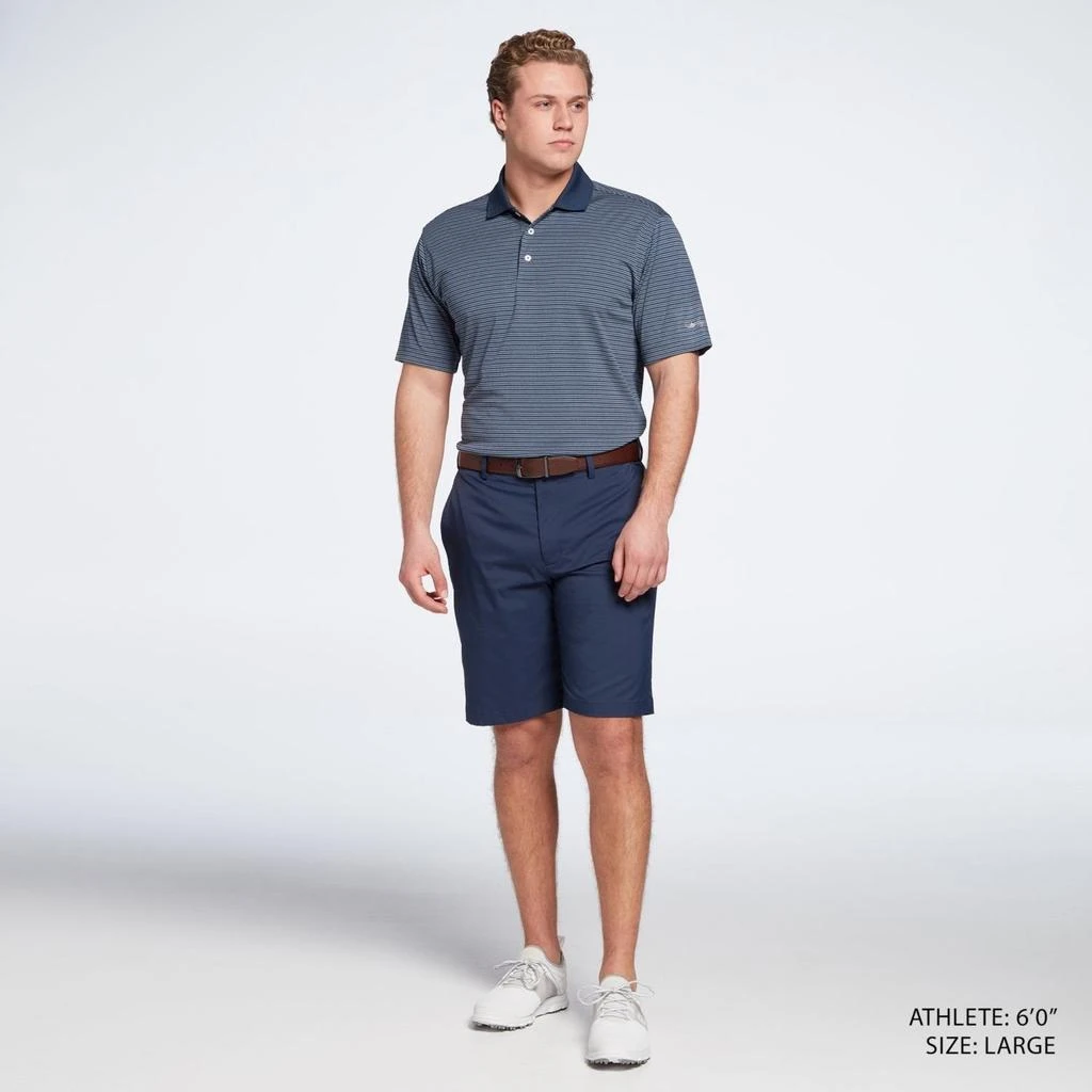 Walter Hagen Essentials Polo Shirt Mens Blue Striped Golf Performance SRT646 2