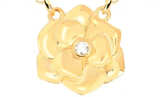 GABI RIELLE Rosebud CZ Pendant Necklace 2