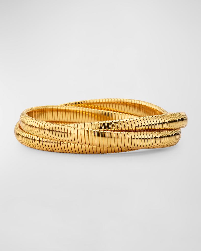 GAS Bijoux Infinity 3-Row Bracelet, Gold-Plate