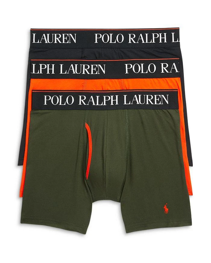 Ralph Lauren Logo Waistband Boxer Briefs, Pack of 3