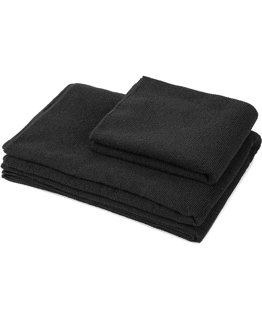 BalanceFrom Fitness 7 Piece Yoga Set with Mat, Stretch Strap
Knee Pad, Black 3