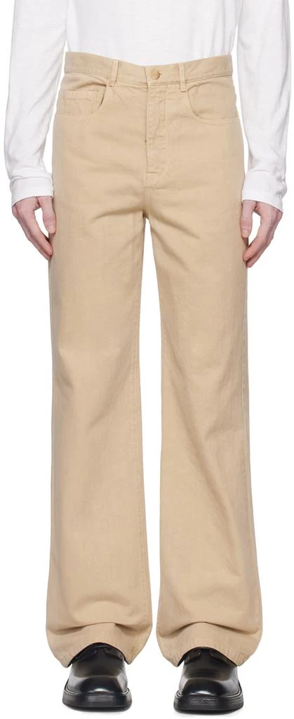 Nili Lotan Beige Claudio Trousers 1