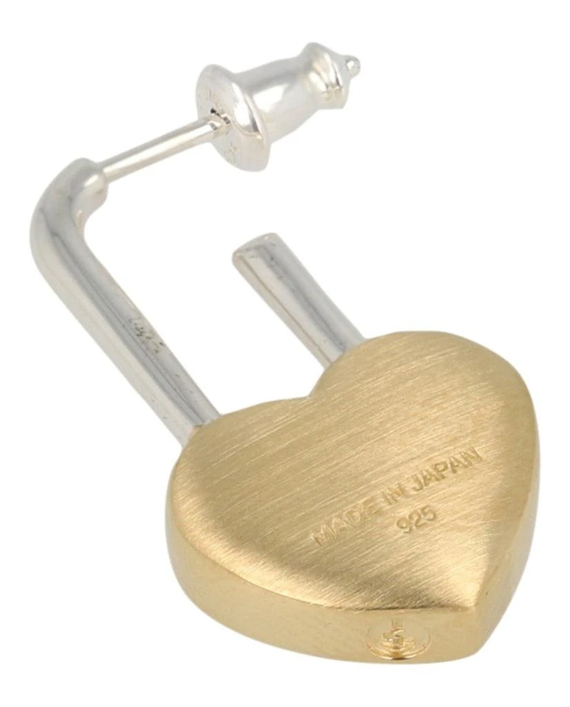 Ambush Small Heart Padlock Single Earring 2