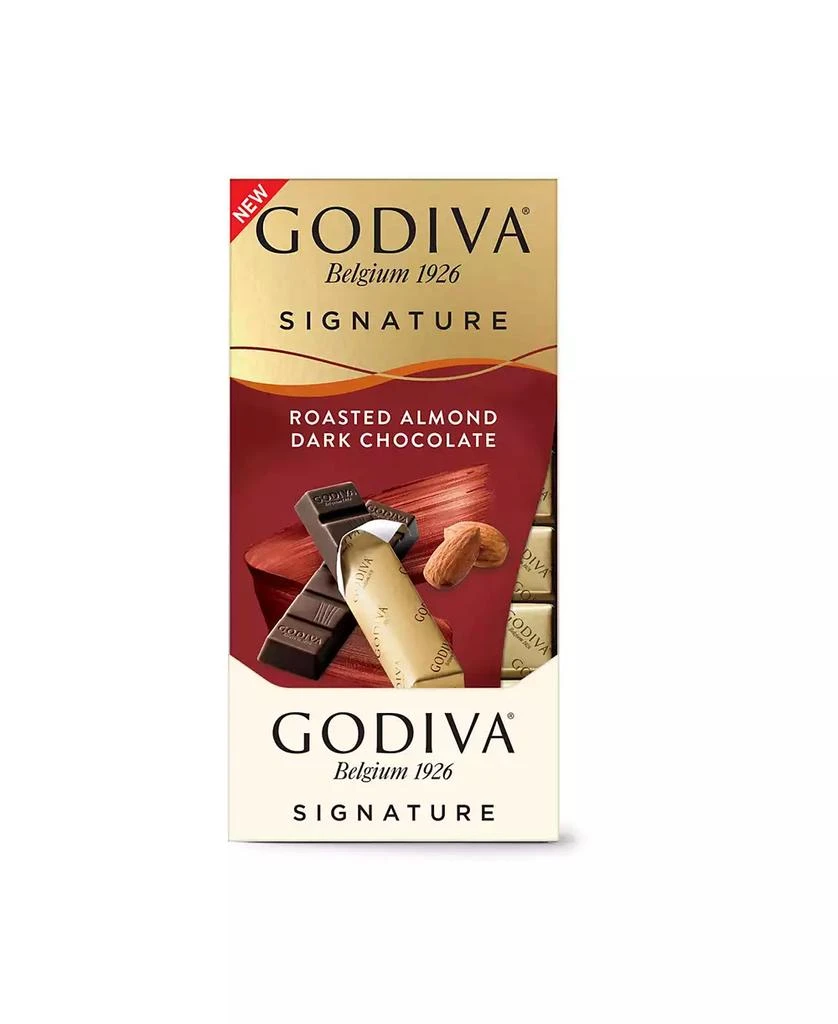 Godiva Set of 12, Signature Roasted Almond Dark Chocolate Mini Bars 2