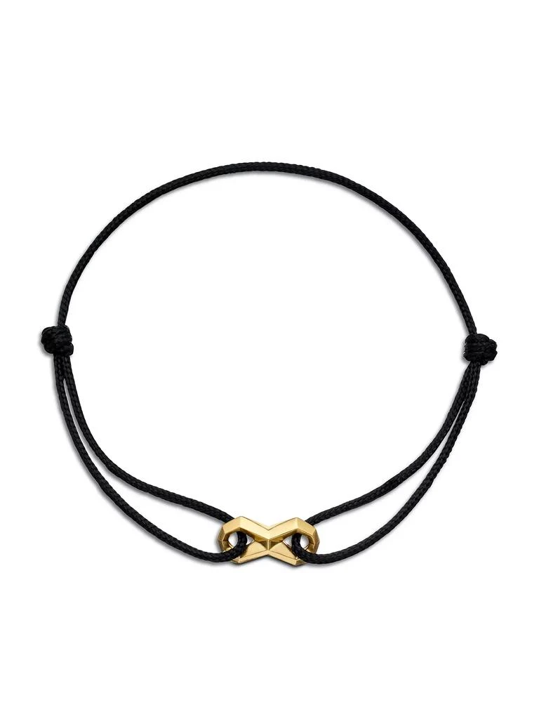 David Yurman Infinity Link Cord Bracelet in Black Nylon 2