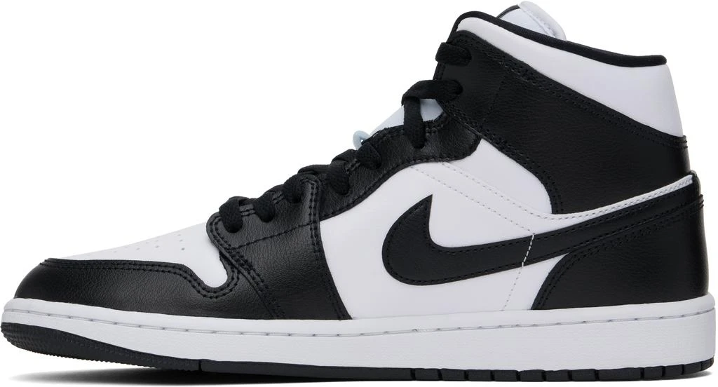 Jordan Black & White Air Jordan 1 Mid Sneakers 3