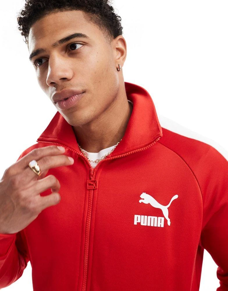 Puma Puma Iconic T7 track jacket in red 3
