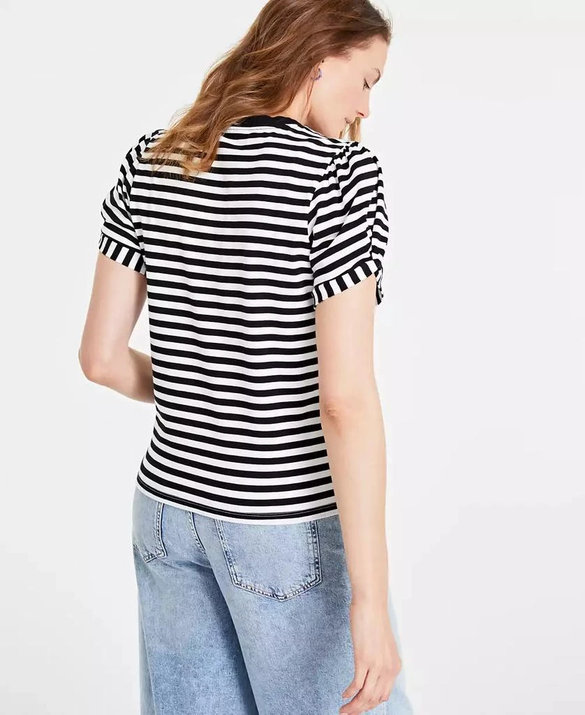 On 34th Women's Knot-Detail Puff-Sleeve Top, Created for Macy's 2