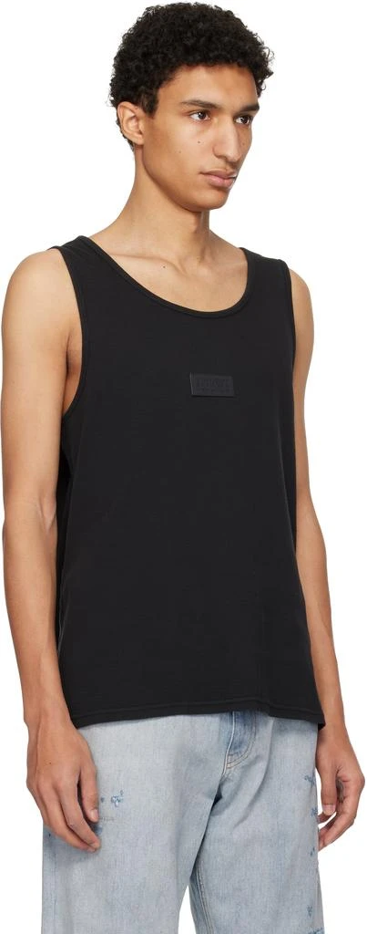 MM6 Black Logo Patch Tank Top 2