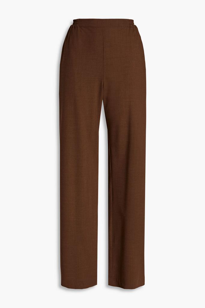 Eskandar Mélange stretch-wool wide-leg pants