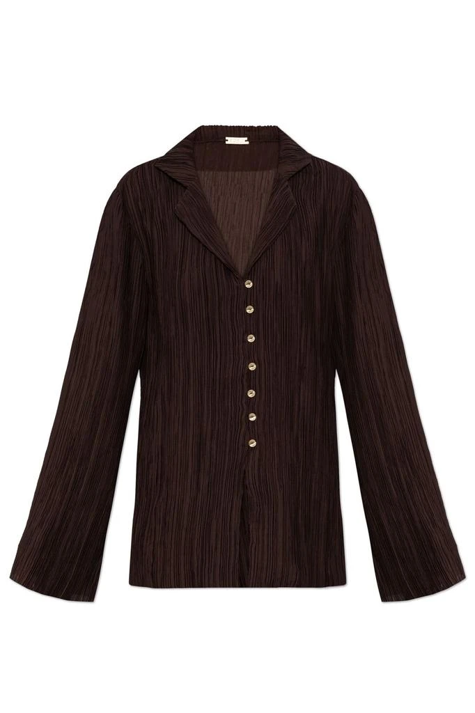 Cult Gaia Cult Gaia Alyona Pleated Long-Sleeved Shirt 1