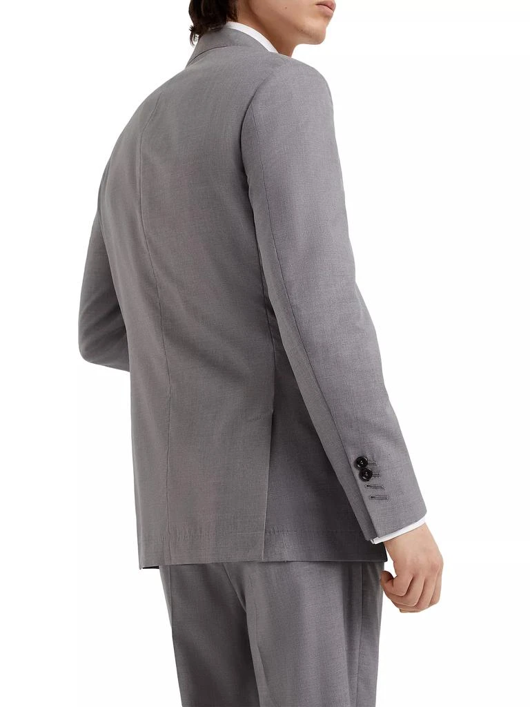 Brunello Cucinelli Virgin Wool and Silk Lightweight Hopsack Blazer 3