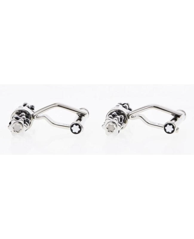 MontBlanc Montblanc Heritage Star Bar Black Resin Stainless Steel Men
s Cufflinks 111313 1