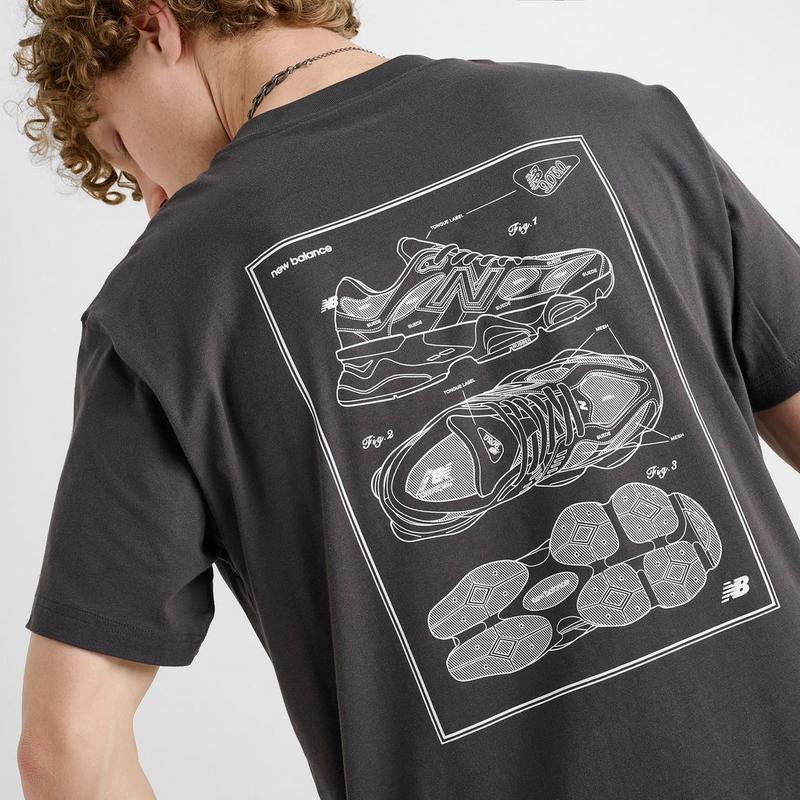 Shop Men's New Balance 9060 Sketch Graphic T-Shirt on Sale at