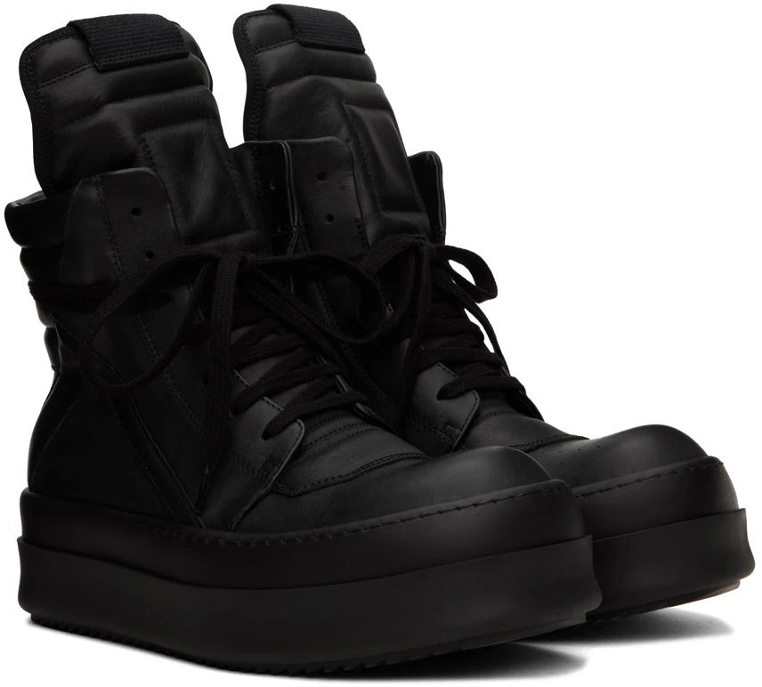 Rick Owens Black Mega Bumper Geobasket Sneakers 4