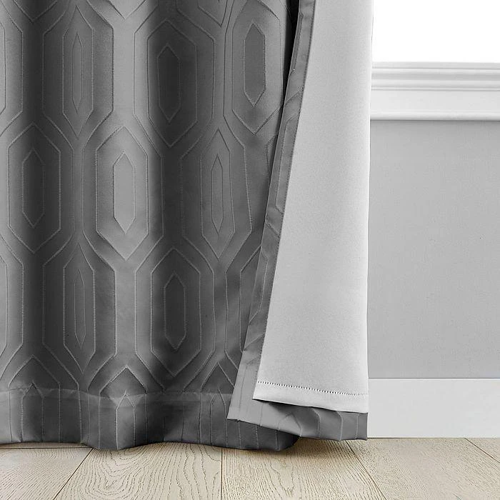 Elrene Home Fashions Sunveil Huxley Geometric Blackout Window Curtain Panel, 52" x 95" 3