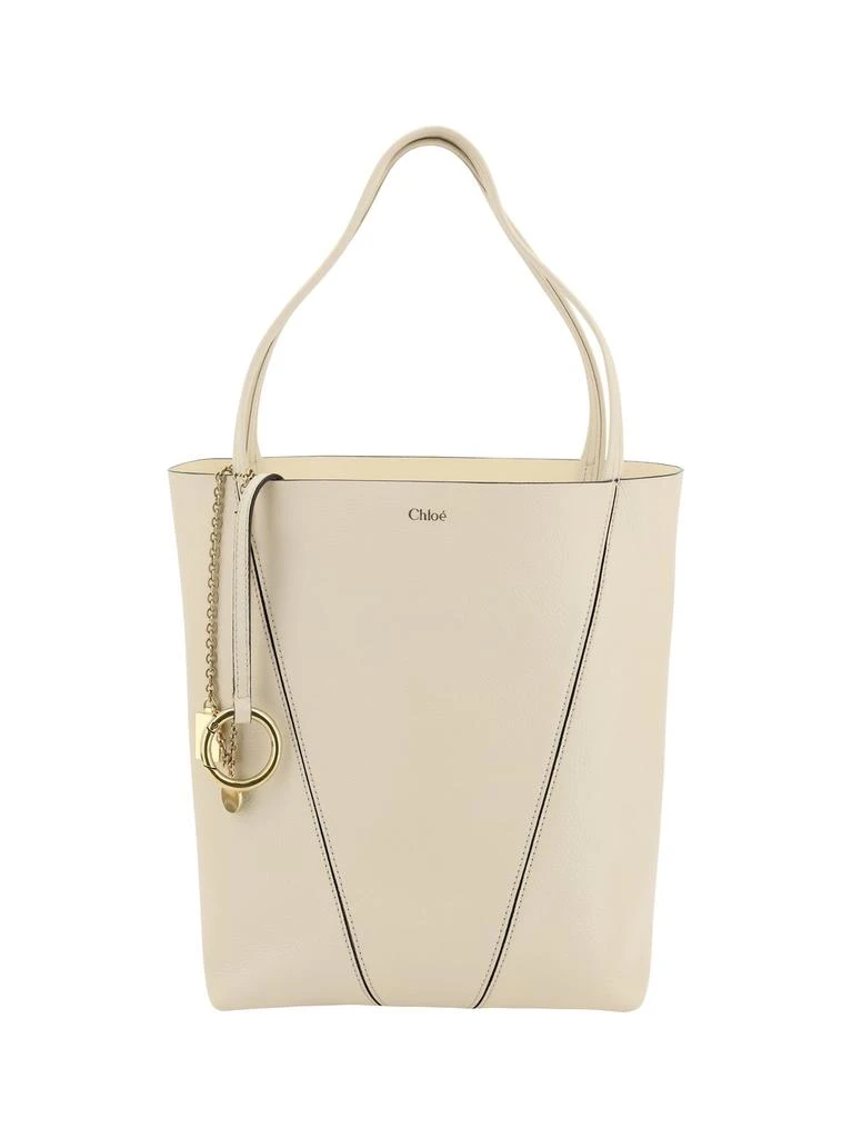 Chloé Chloé Spin Charm Detailed Tote Bag 1