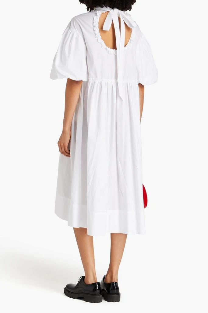 Simone Rocha Ruffled cotton-poplin midi dress 3