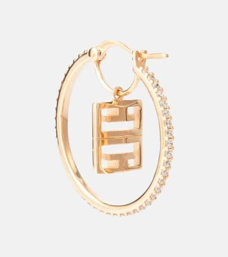 Givenchy 4G crystal-embellished hoop earrings 5