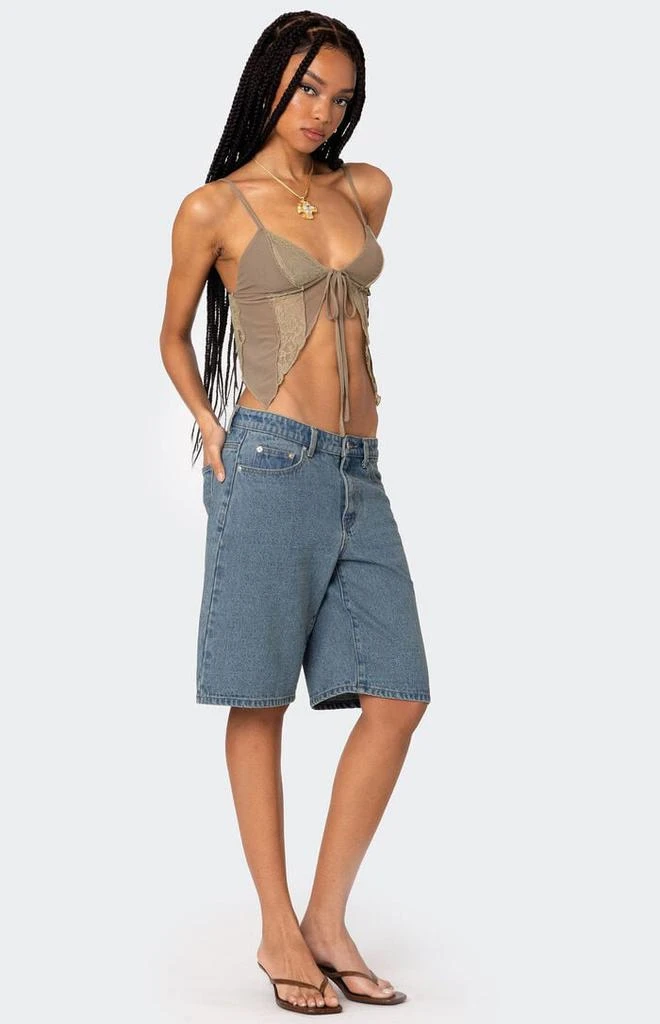Edikted Patchwork Lacey Mesh Top 4