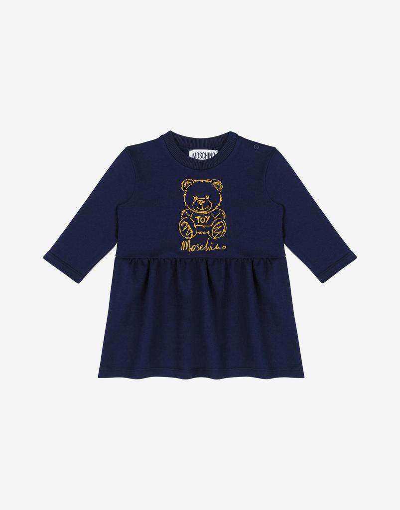 Moschino Teddy Embroidery Sweatshirt Dress