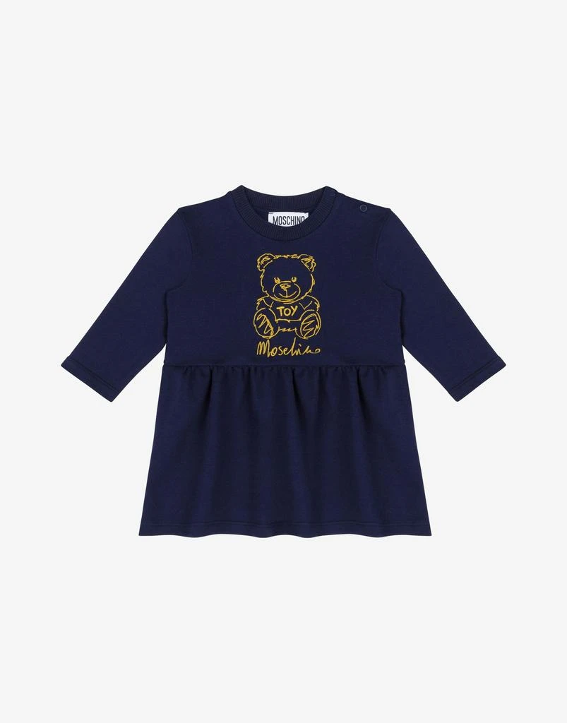 Moschino Teddy Embroidery Sweatshirt Dress 1