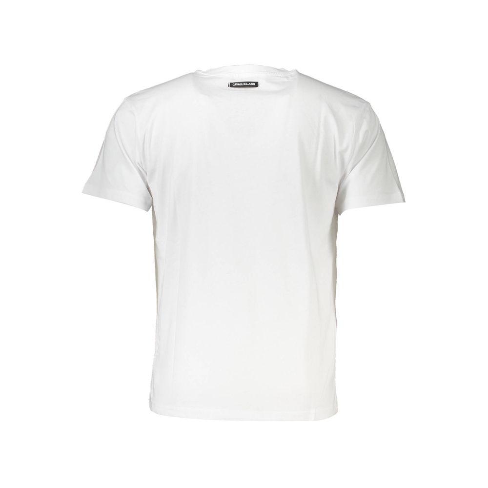 cavalli CLASS Cavalli Class White Cotton Men T-Shirt