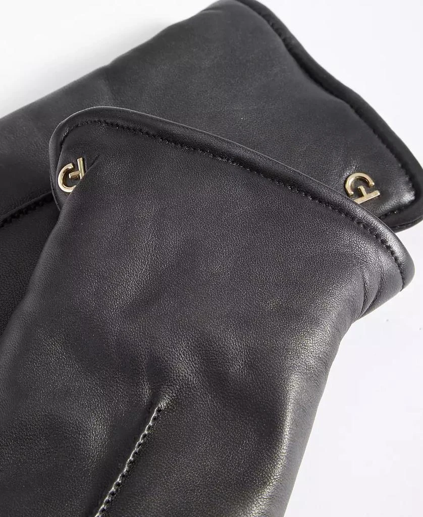 Cole Haan Women's Faux-Fur-Lined Leather Mittens 2