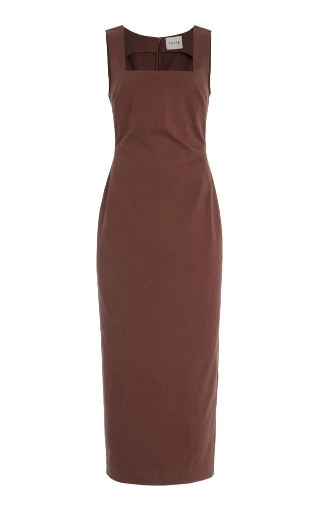 knee length dresses for ladies Belted Pleated Midi Dress | Fit and Flare main image 0