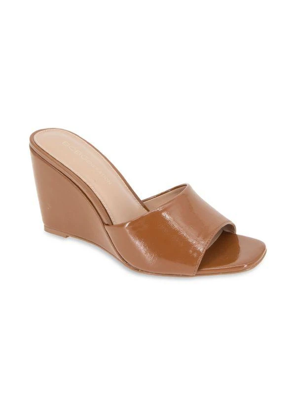 BCBG Giani Square Toe Wedge Sandals 2
