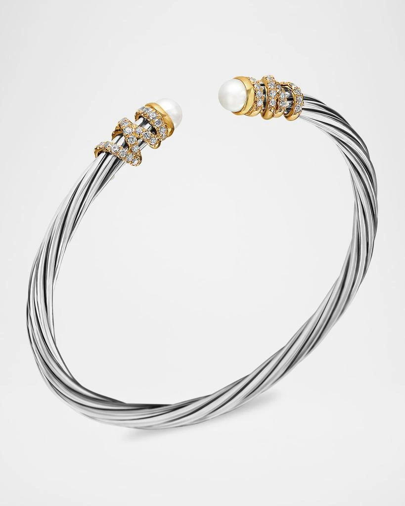 David Yurman Helena Bracelet with 18K Gold, Cabochon and Diamonds, 4mm 3