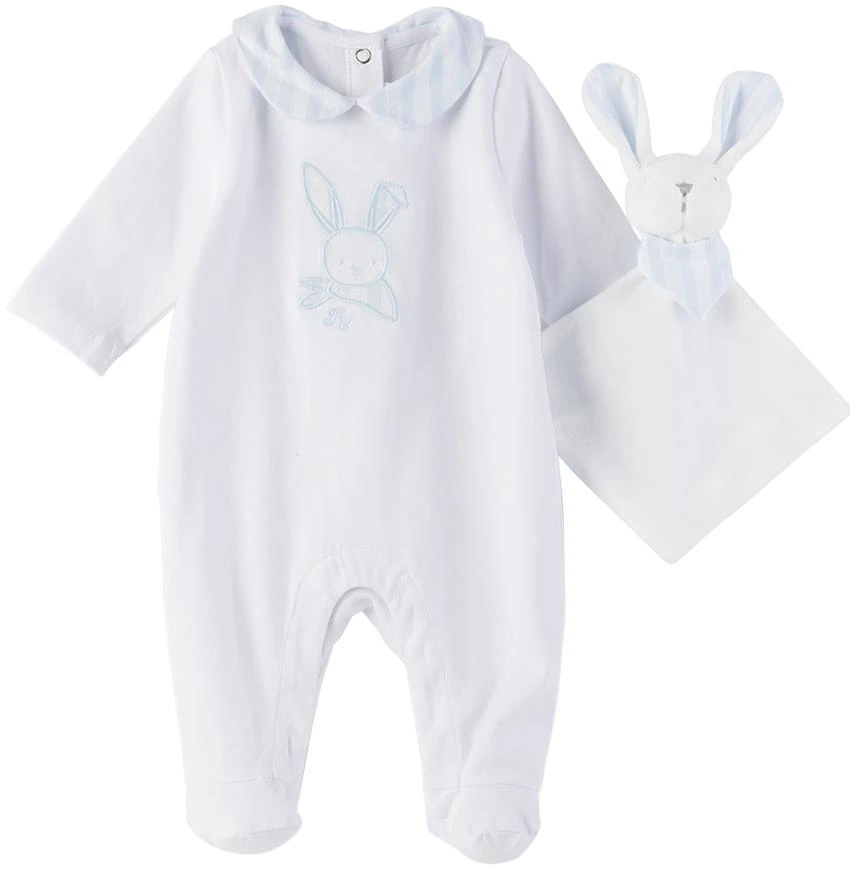 Tartine et Chocolat Baby White & Blue Two-Piece Set 1