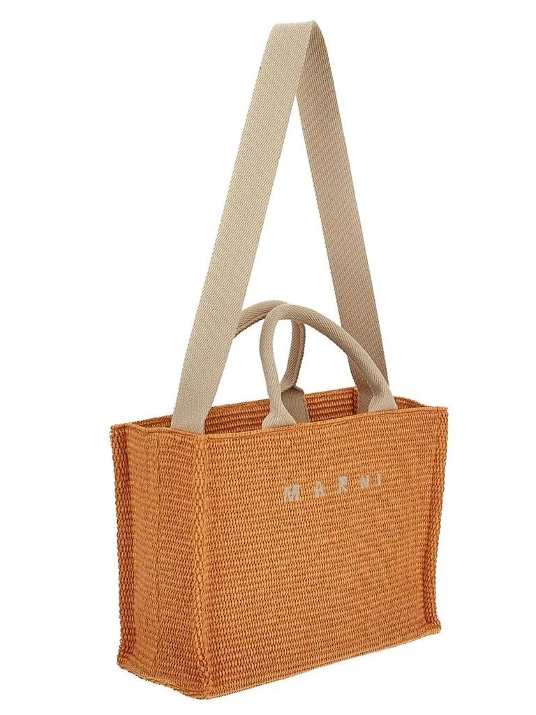 Marni Raffia Effect Small Tote Bag 2