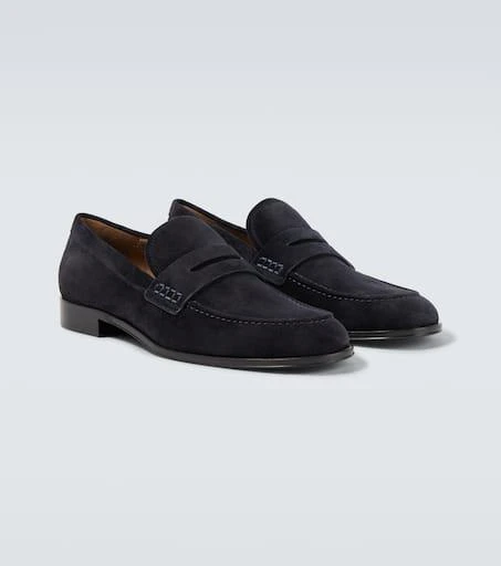 Gianvito Rossi George suede penny loafers 5